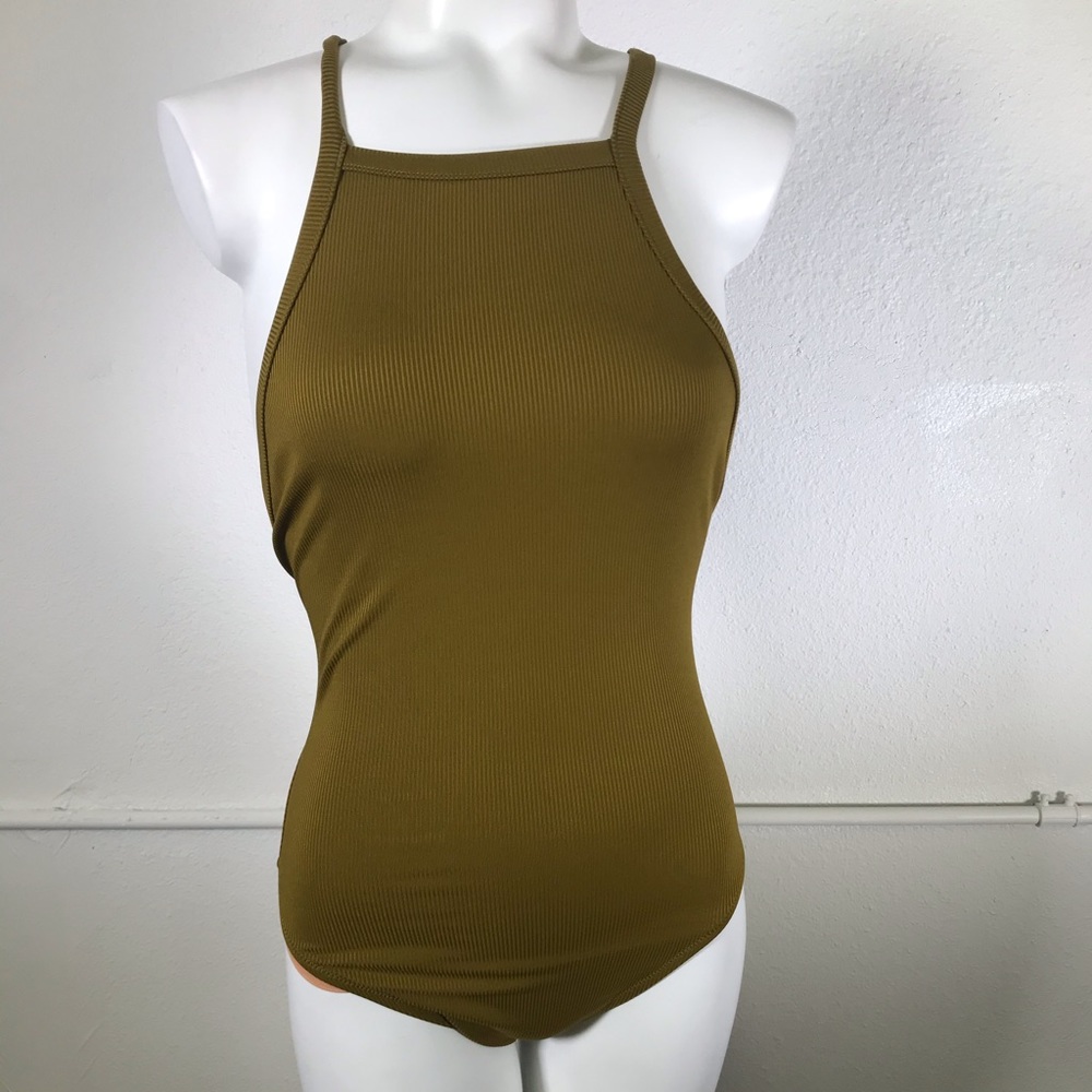 Madewell Second Wave Racerback Rib One-Piece Swim